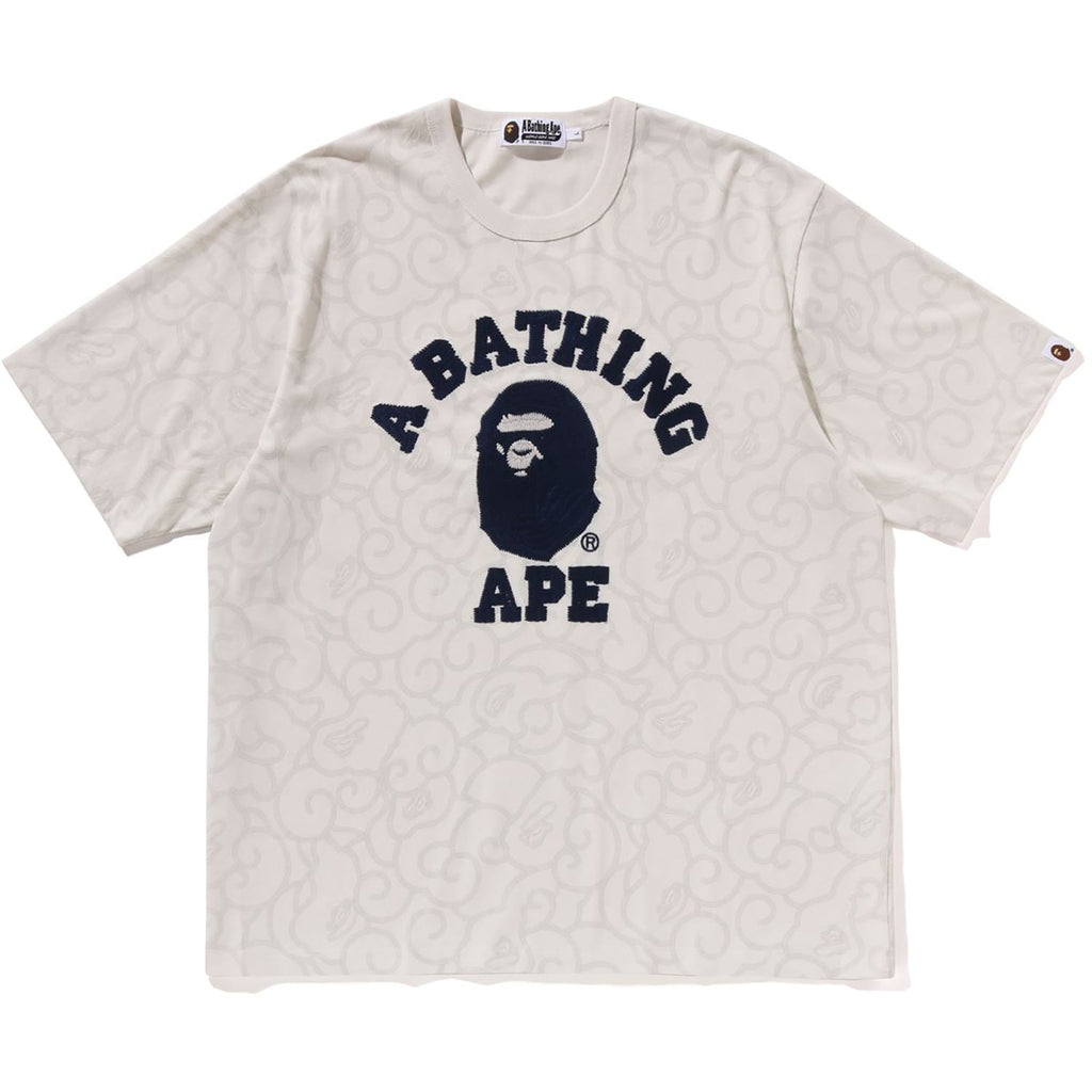 WASHED CLOUD CAMO COLLEGE RELAXED FIT TEE MENS